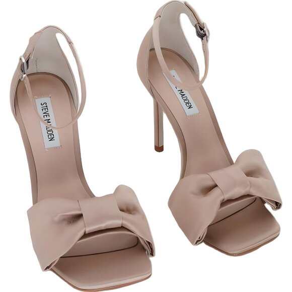 Steve Madden Women's Blush Satin Heeled Sandals Size 8 M US - Picture 1 of 6